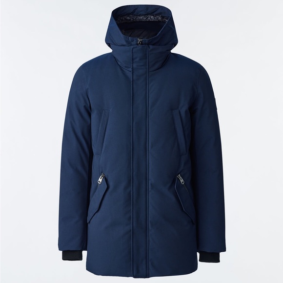 MACKAGE MEN - EDWARD-NF NAVY 42 (M) - Men’s Down Jacket Brand New - Picture 1 of 7